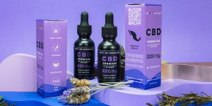 two boxes and two bottles of CBD Premium