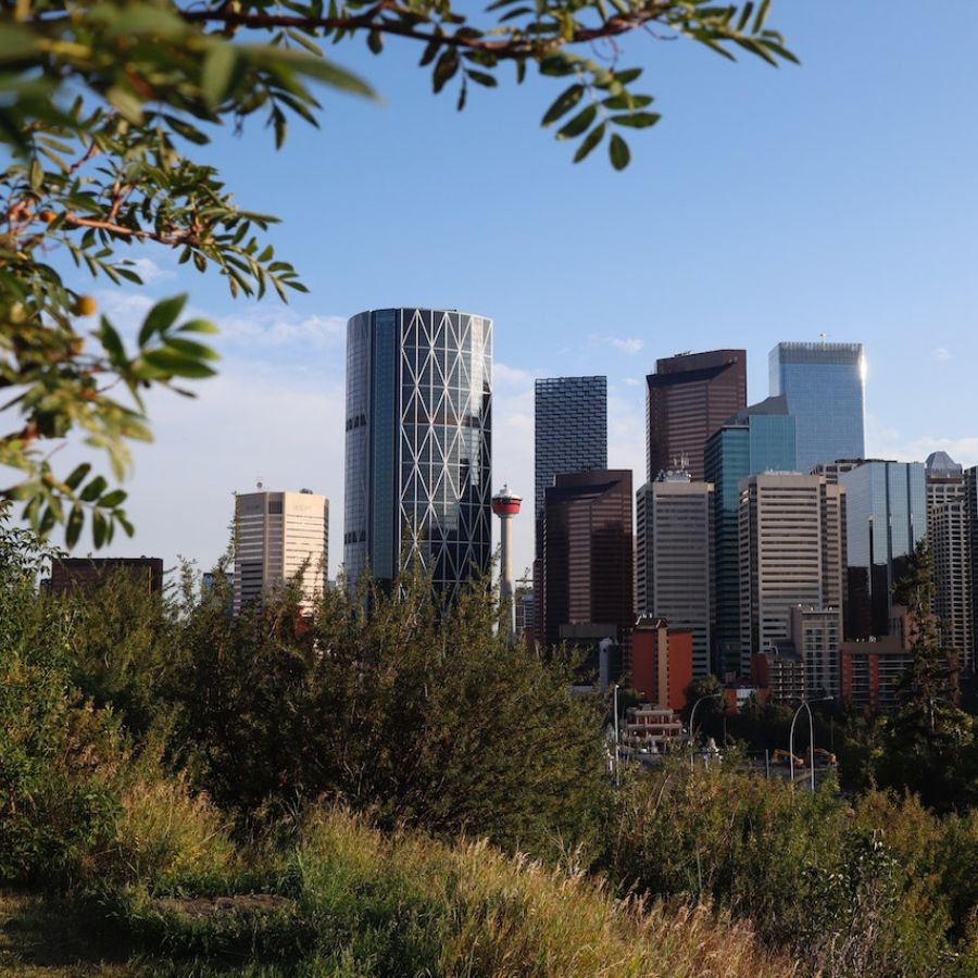 a view of the city of Calgary